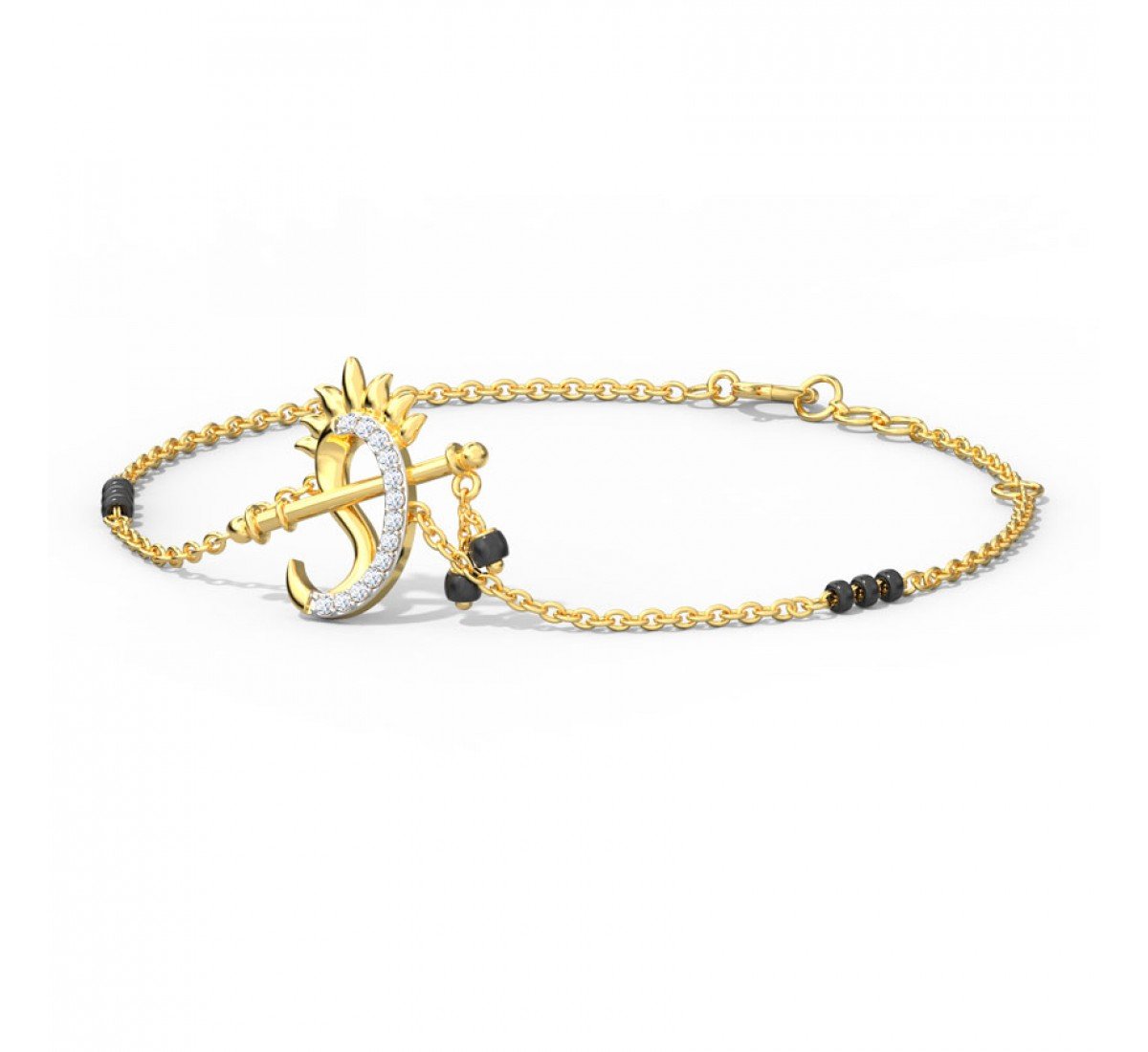 Aurelia Diamond Mangalsutra Bracelet