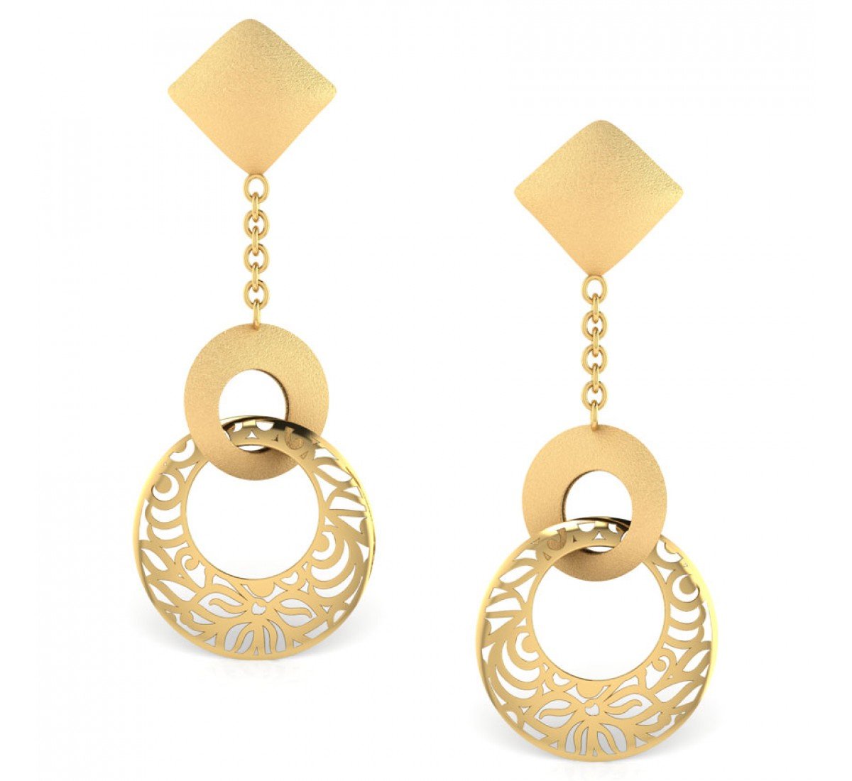 Faelith Gold Drop Earring