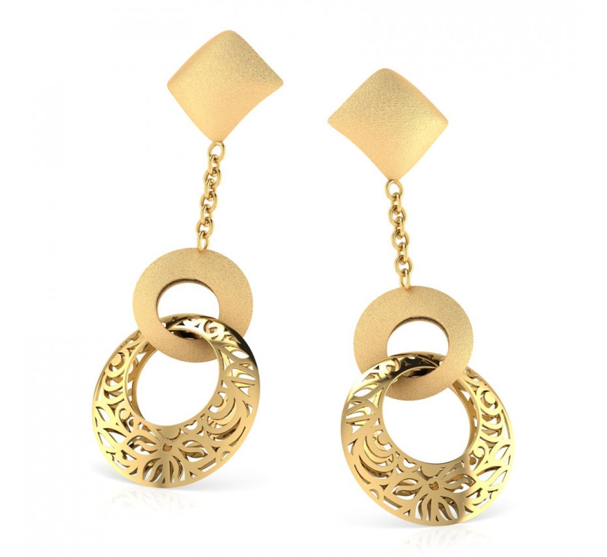 Faelith Gold Drop Earring