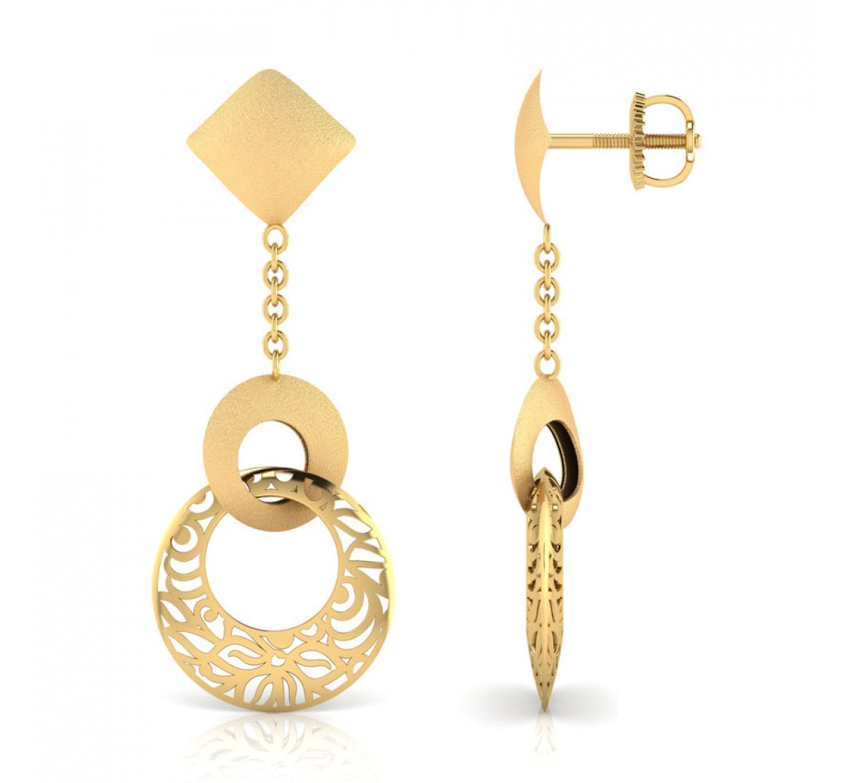 Faelith Gold Drop Earring