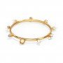 Waying Pearl Diamond Bangles