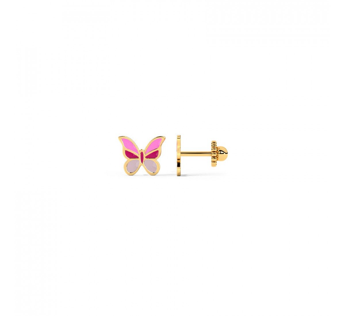 Flutter Kids Gold Earrings