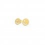 Smiley Kids Gold Earrings