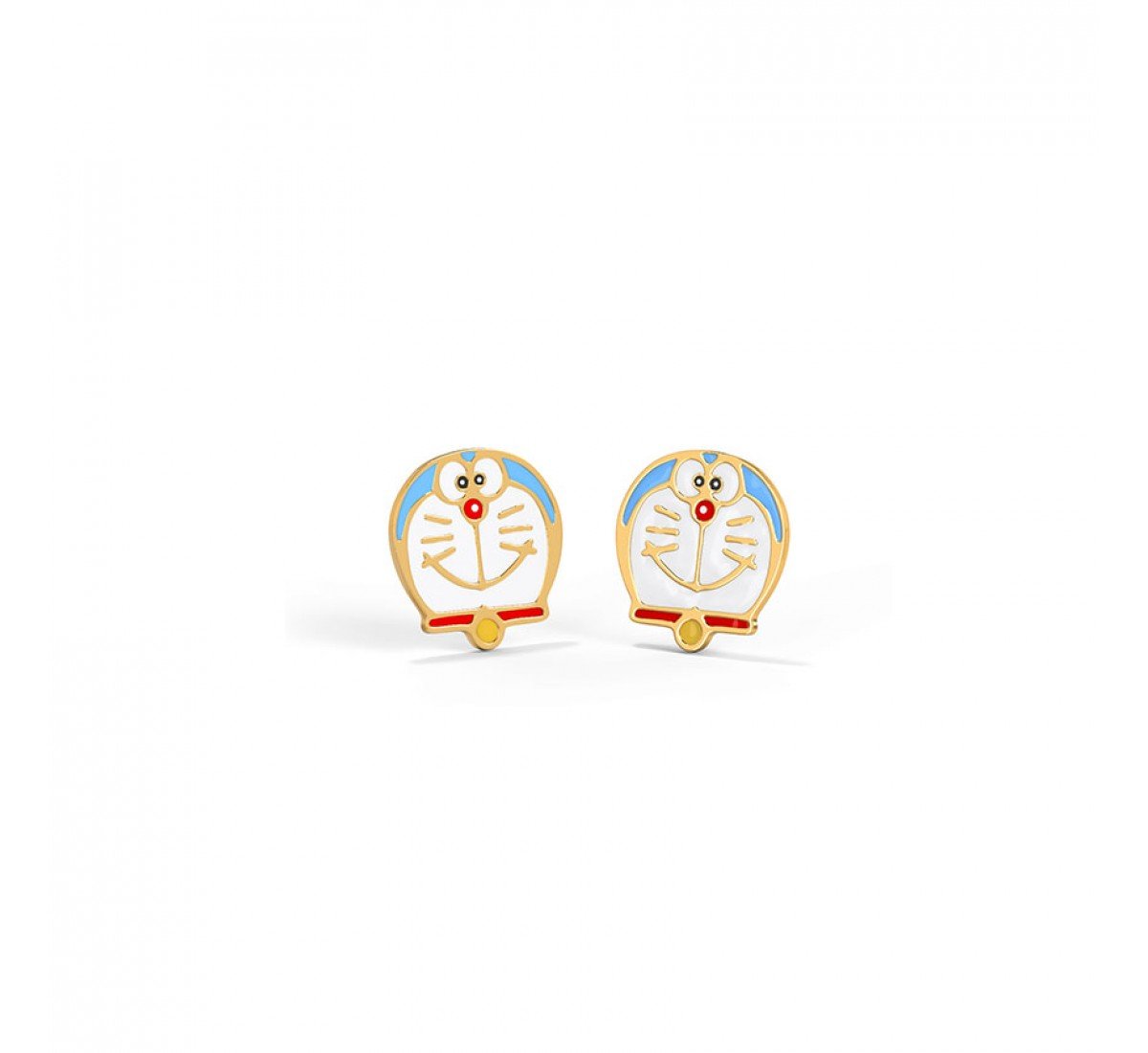 Cute Doraemon Kids Gold Earrings