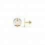 Cute Doraemon Kids Gold Earrings