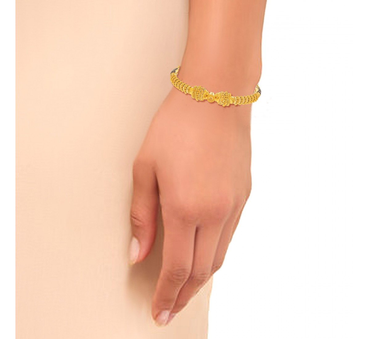 Heer Art Gold Mukh Bangle