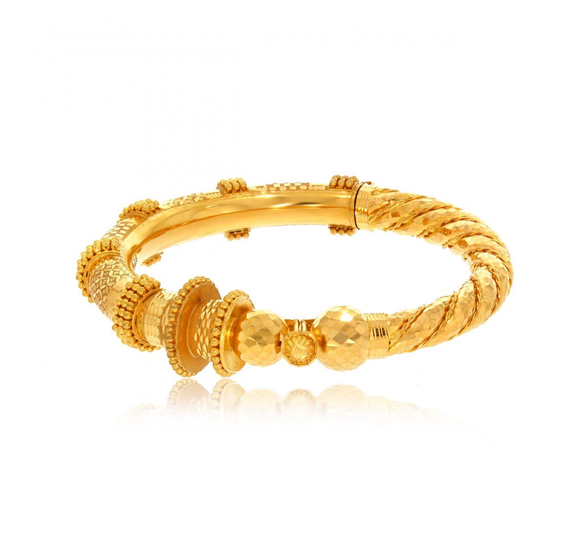 Daksha Twist Gold Bangle