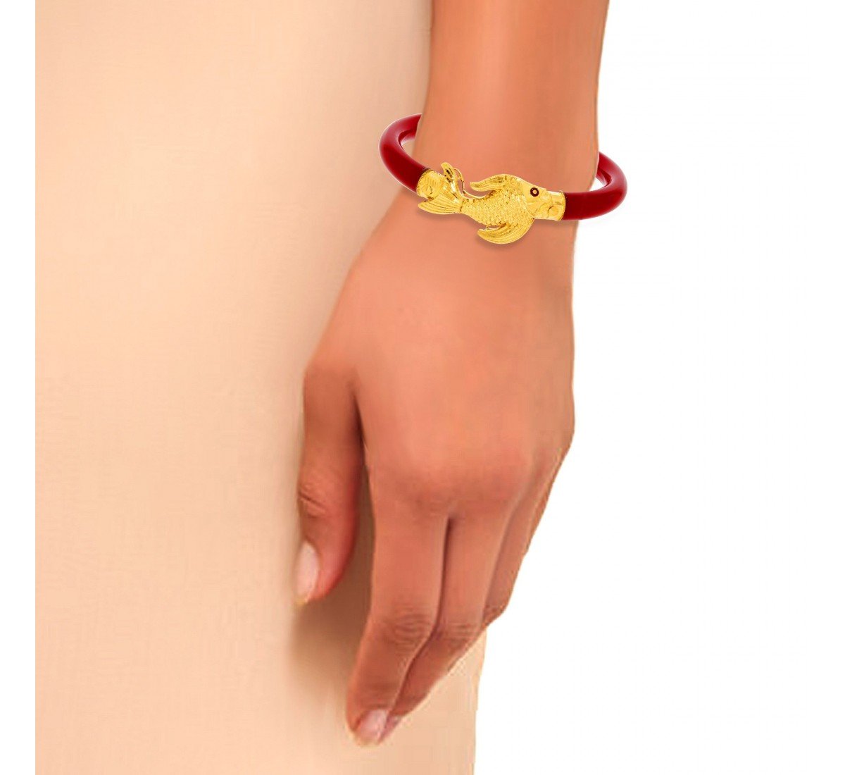 Hridya Mukh Gold Pola Bangle