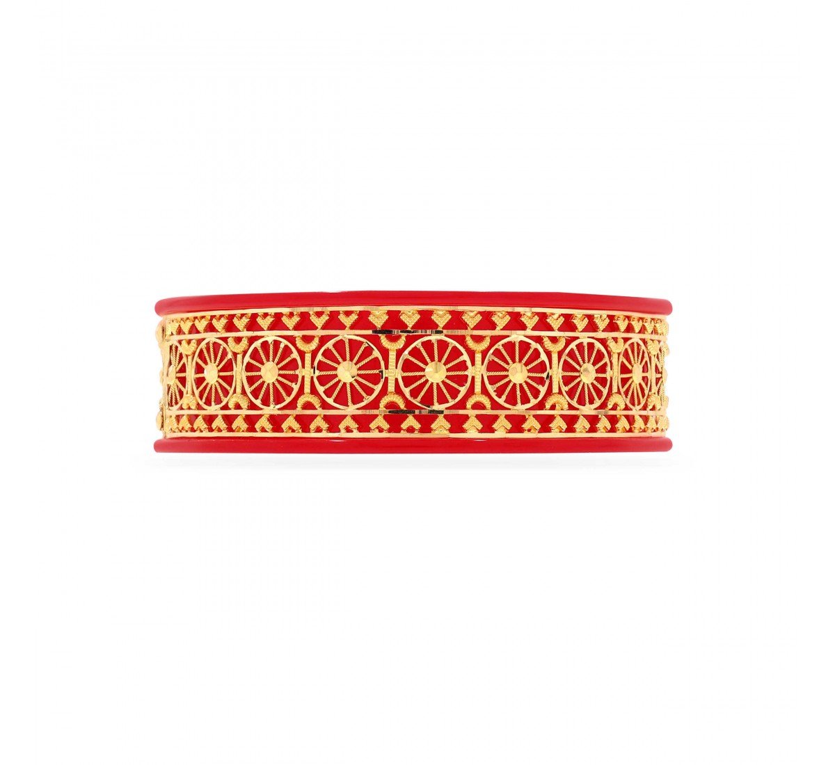 Latika Beauty Gold Pola Bangle