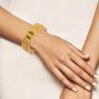 Hamsini Plumes Gold Chur Bangle