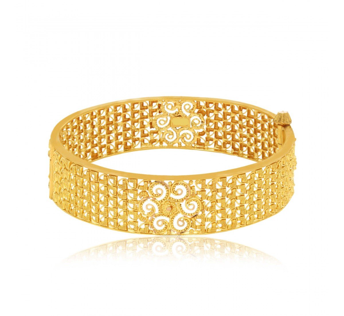 Lisha Floral Gold Bangle