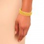 Chavi Eye Craft Gold Chur Bangle