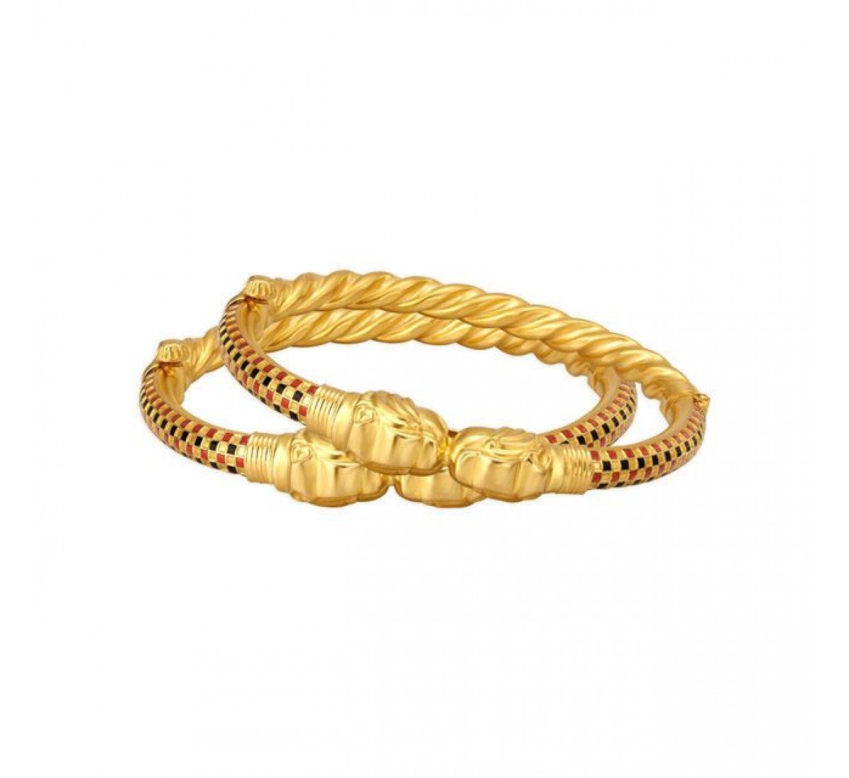 Hemali Ornate Gold Bangle