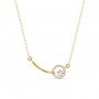 Gold Shining Zircon Studded Necklace