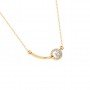 Gold Shining Zircon Studded Necklace