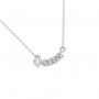 Silver Leaf Solitaire Necklace