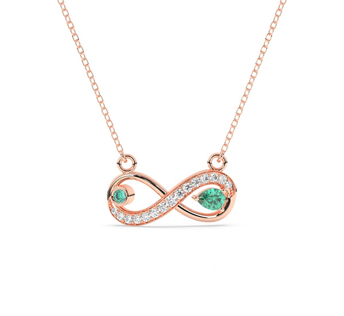 Rose Gold Infinity Necklace