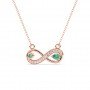 Rose Gold Infinity Necklace