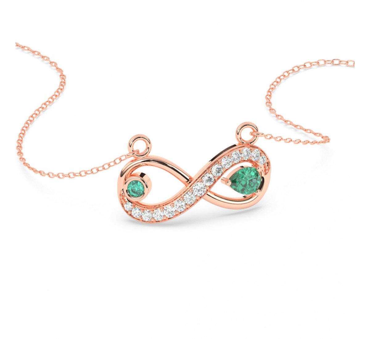 Rose Gold Infinity Necklace