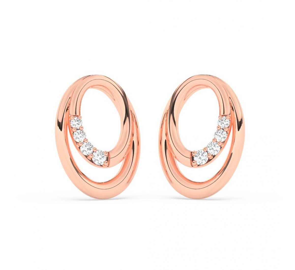 Rose Gold Nova Earrings