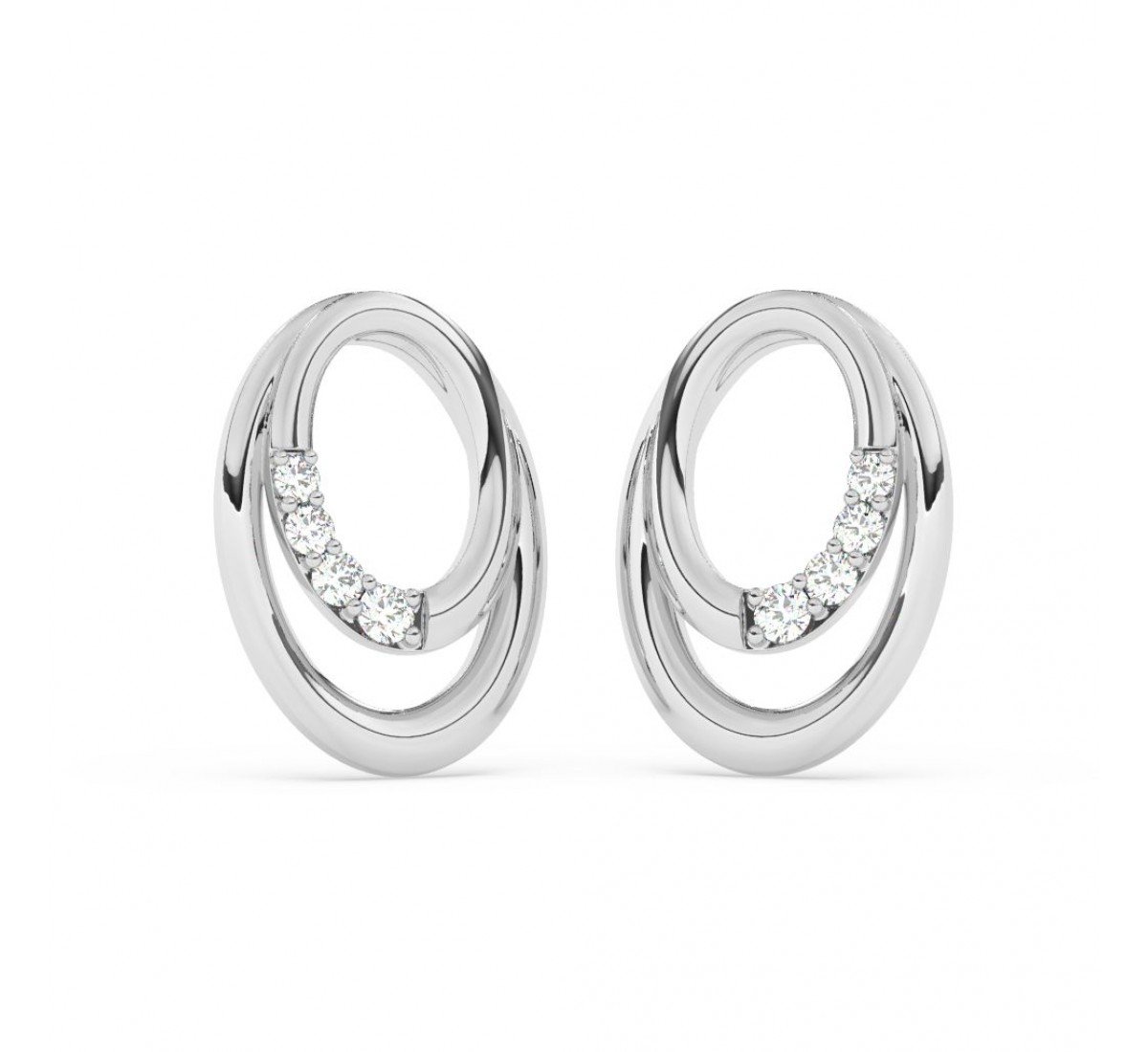 Silver Nova Earrings