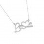 Silver All About Love Necklace