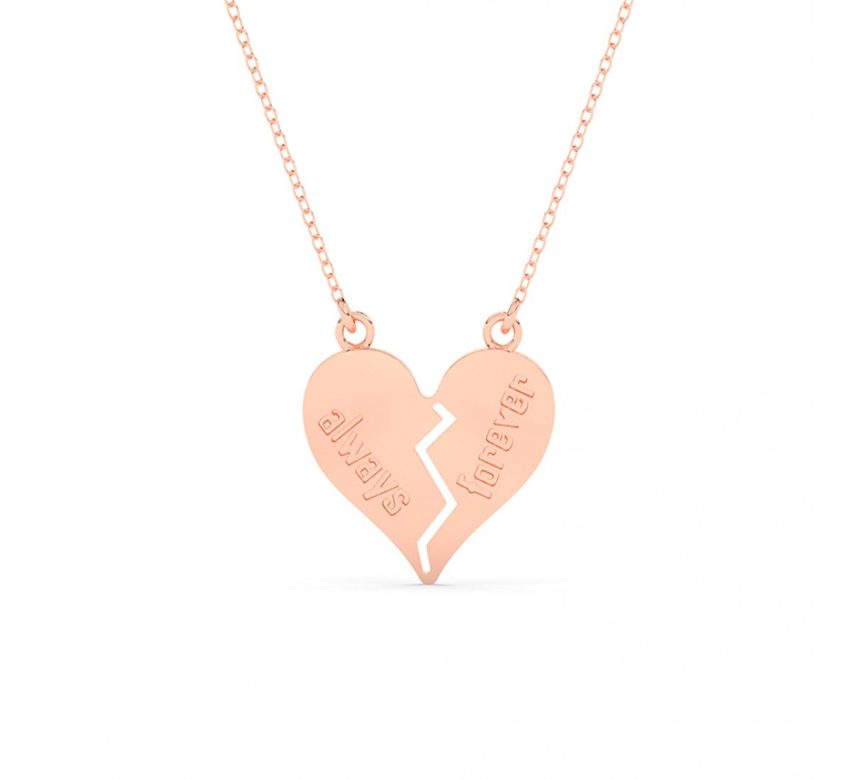 Rose Gold Always Forever Necklace