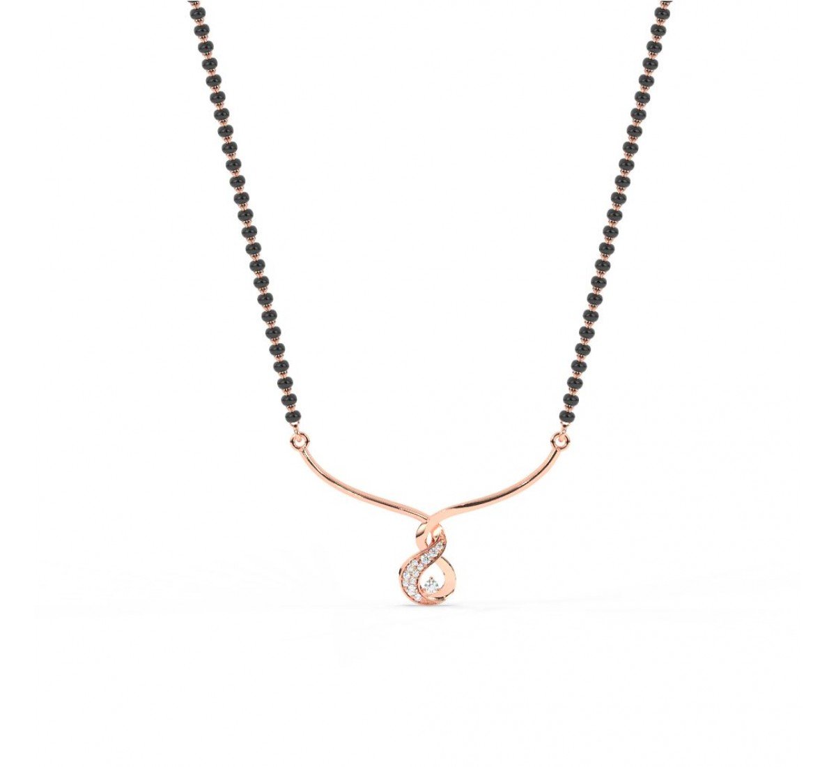 Rose Gold Binding Love Mangalsutra