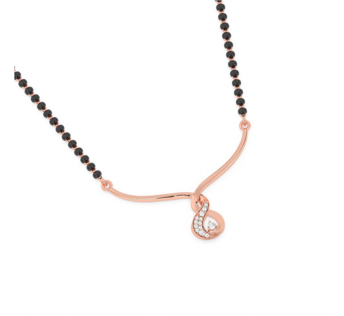 Rose Gold Binding Love Mangalsutra