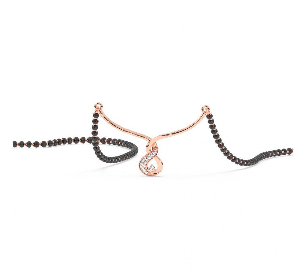 Rose Gold Binding Love Mangalsutra