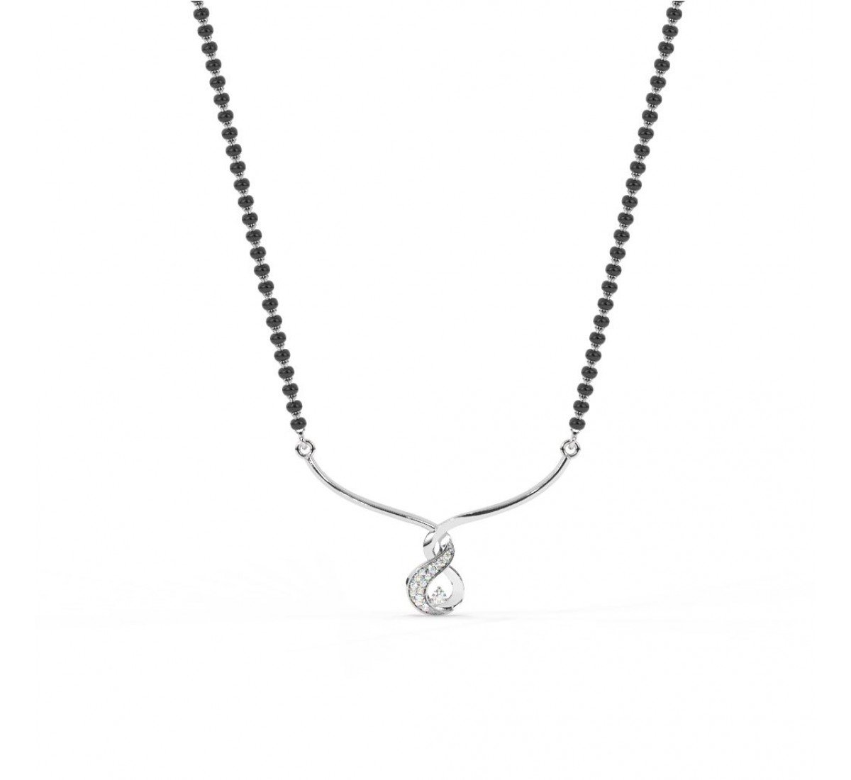 Silver Binding Love Mangalsutra