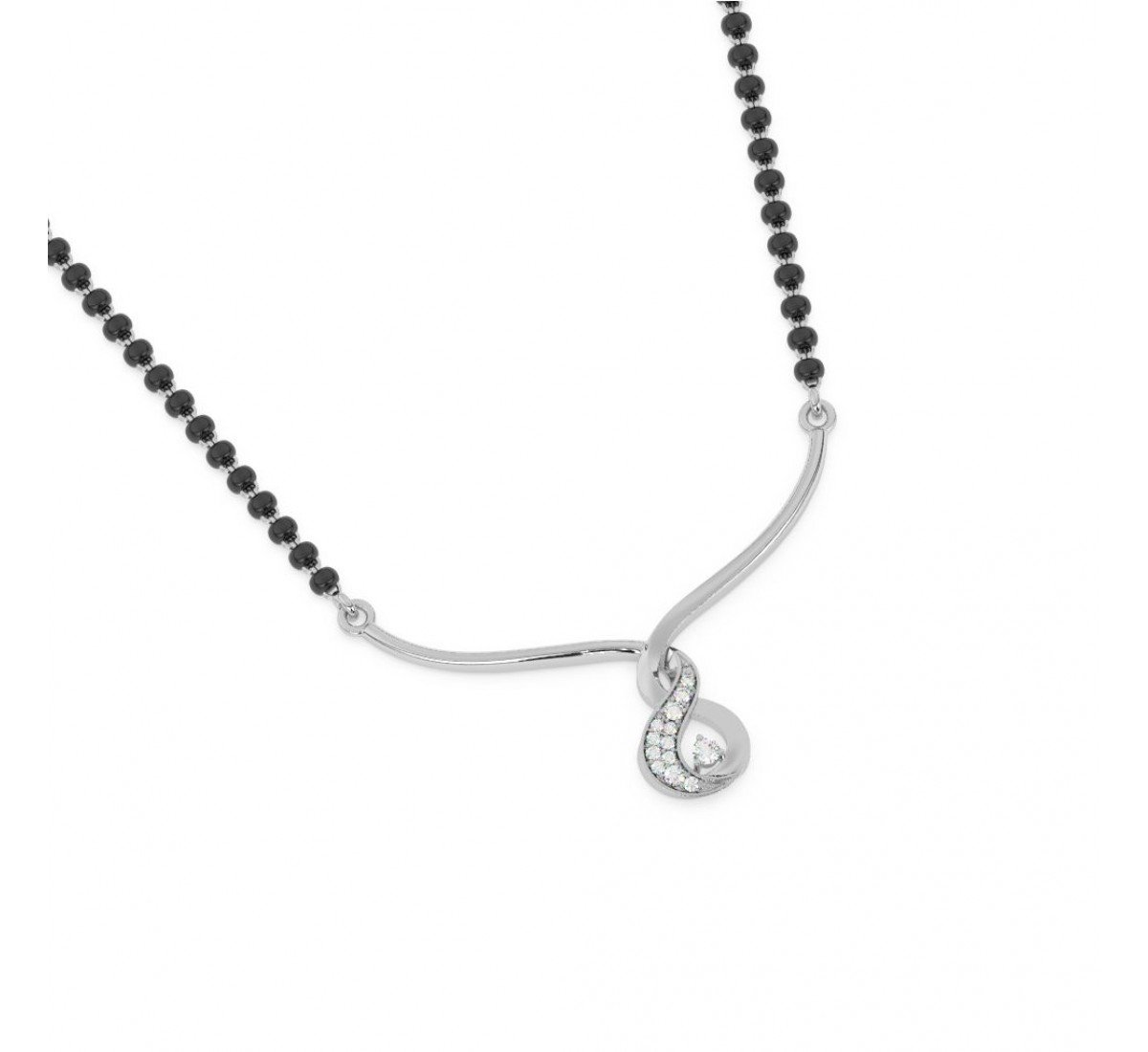 Silver Binding Love Mangalsutra