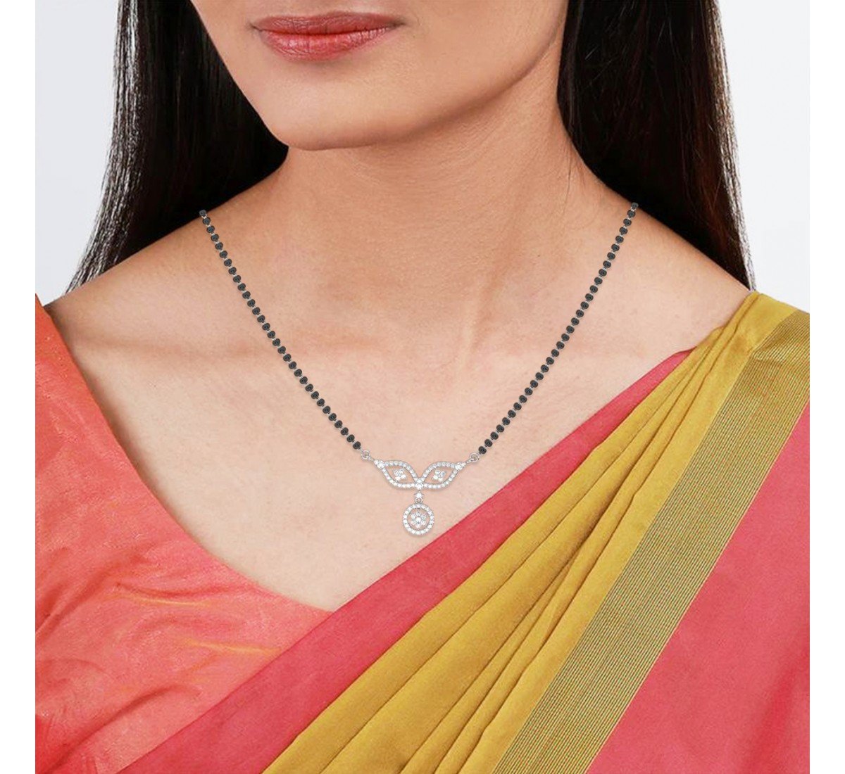 Silver Wedlock Mangalsutra