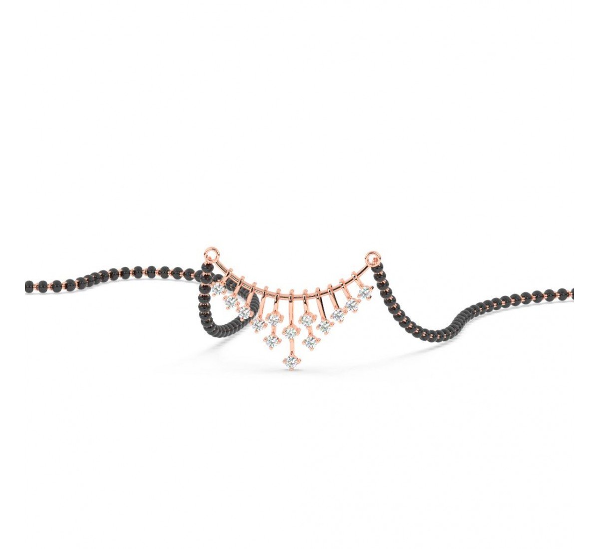 Rose Gold Chimes Mangalsutra