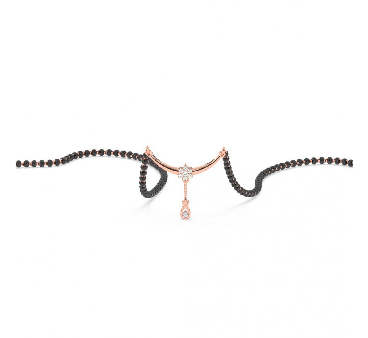 Rose Gold Curve Love Mangalsutra