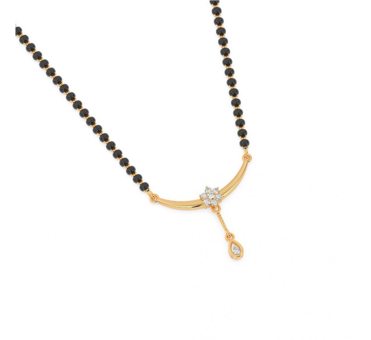 Gold Curve Love Mangalsutra