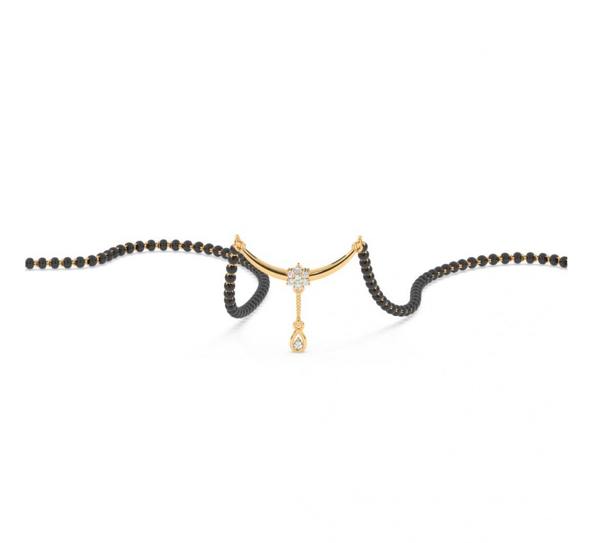 Gold Curve Love Mangalsutra