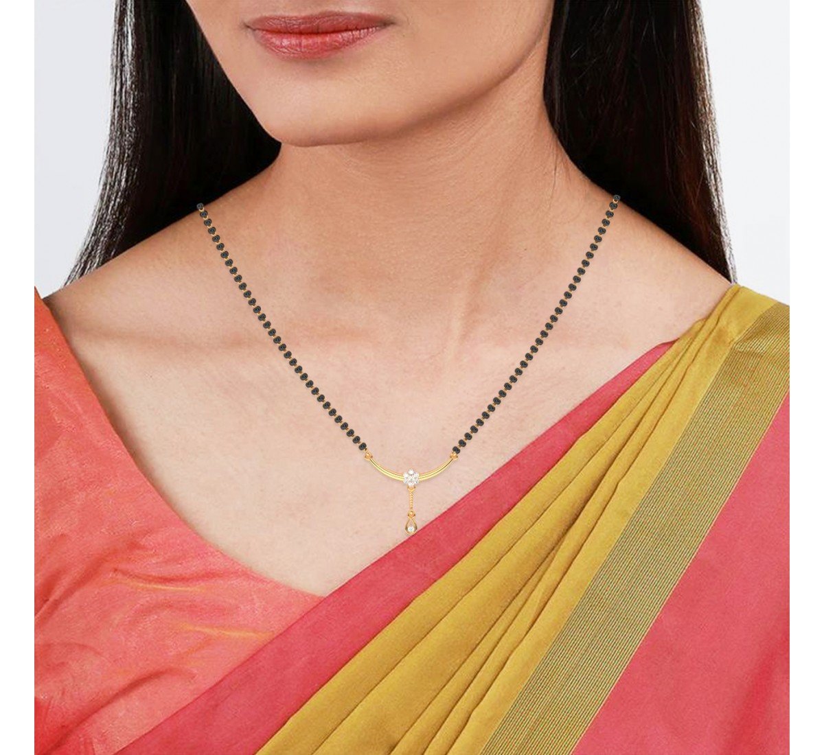 Gold Curve Love Mangalsutra