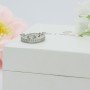 Silver Zircon Crown Ring