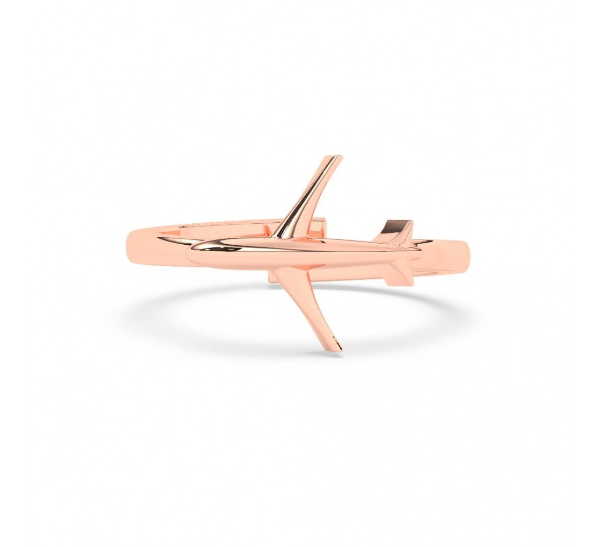 Rose Gold Aeroplane Ring