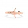 Rose Gold Aeroplane Ring