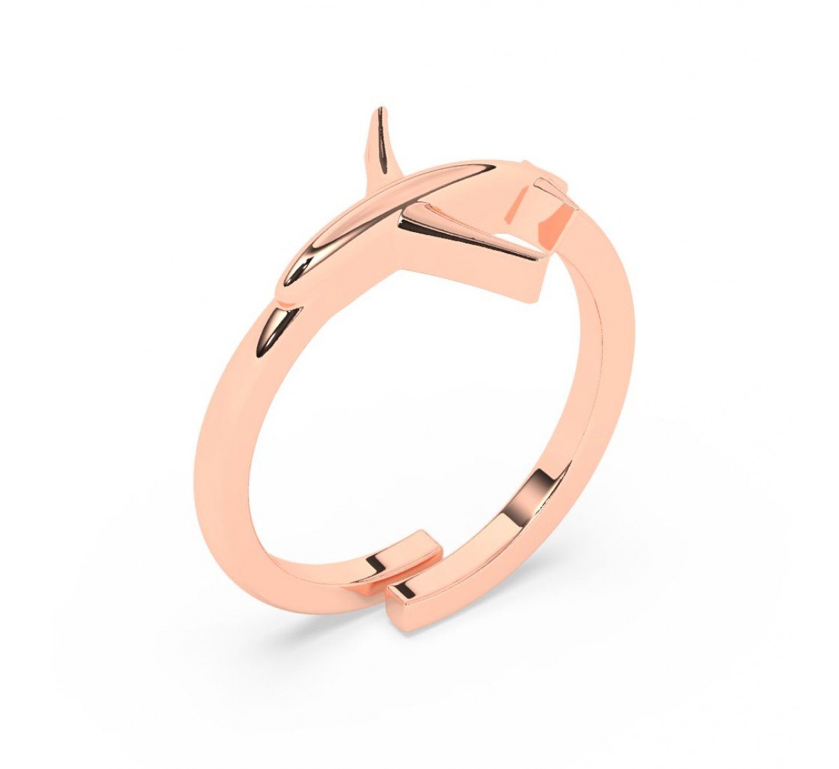 Rose Gold Aeroplane Ring