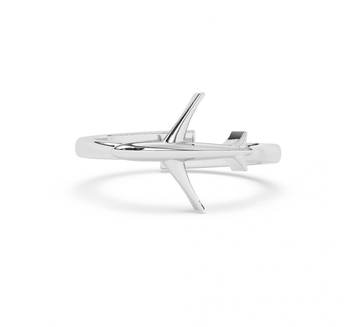 Silver Aeroplane Ring