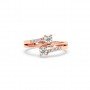 Rose Gold Charm Adjustable Ring