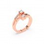 Rose Gold Charm Adjustable Ring