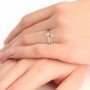 Rose Gold Charm Adjustable Ring