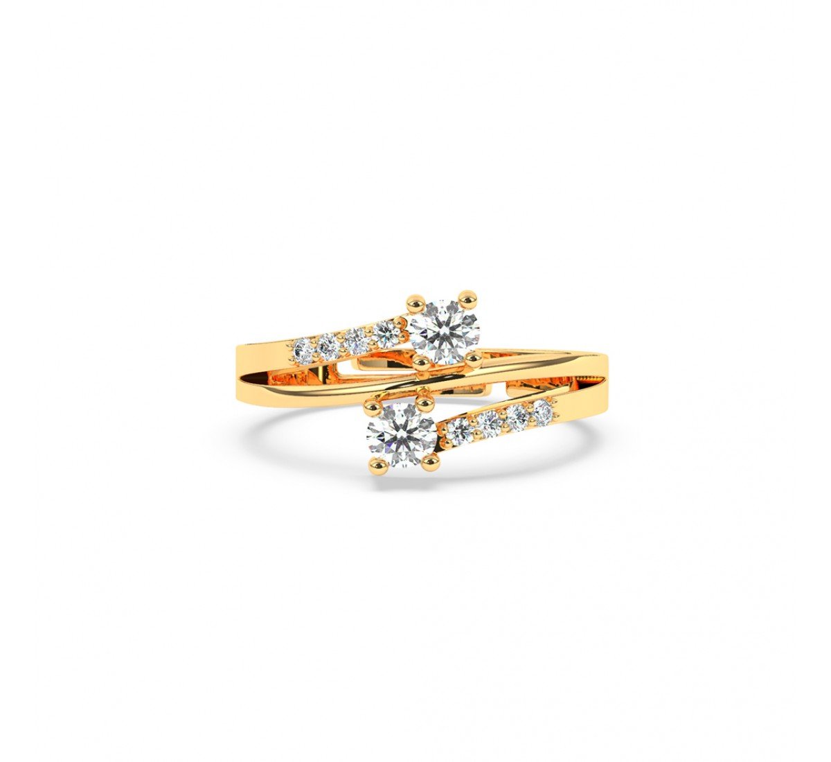 Gold Charm Adjustable Ring