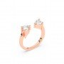 Rose Gold Zircon Heart Ring