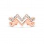 Rose Gold Zig Zag Band