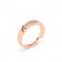 Rose Gold Zircon Stud Band